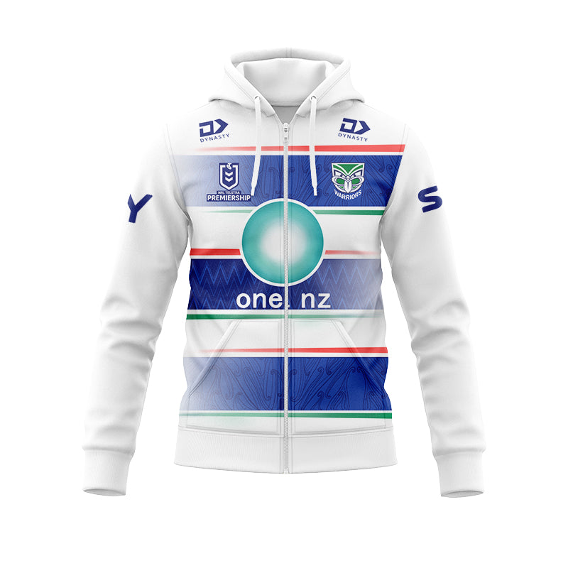 New Zealand Warriors 2024 Away Hoodie with Zipper