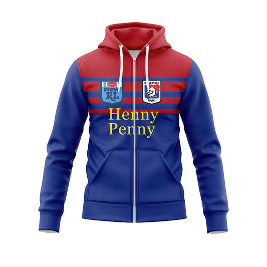 Newcastle Knights 1988 Retro Hoodie With Zipper