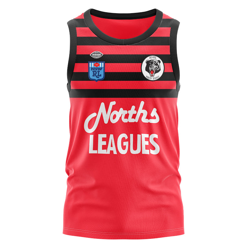 North Sydney Bears 1991 Retro Training Singlet