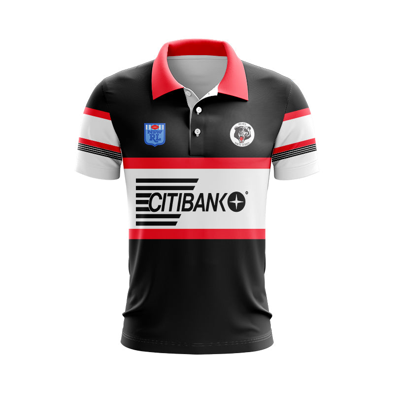 North Sydney Bears 1992 Retro Polo Shirt