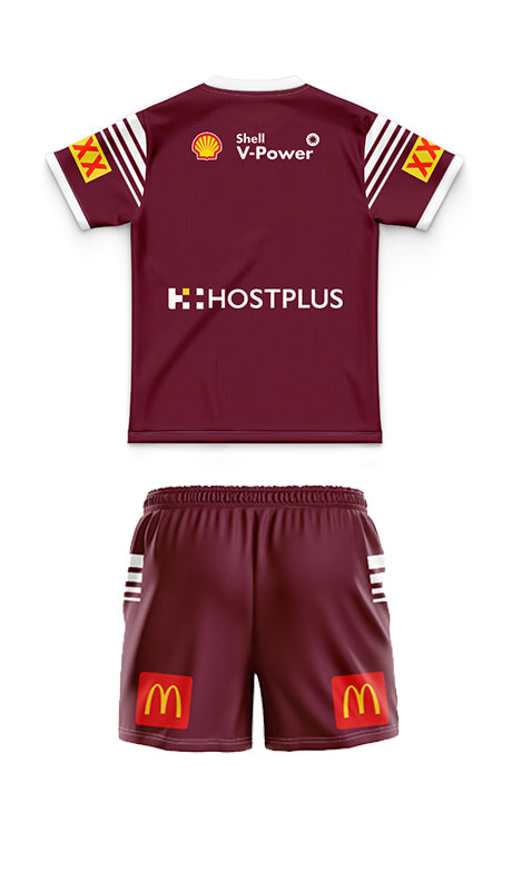 Queensland Maroons State Of Origin 2024 Kids Jersey and Shorts Kit