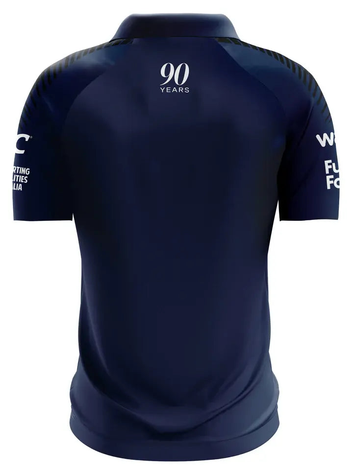 Canterbury Bankstown Bulldogs 2025 Navy Blue Media Polo Shirt