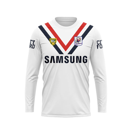 Sydney Roosters 1996 Long Sleeve Retro Away Shirt