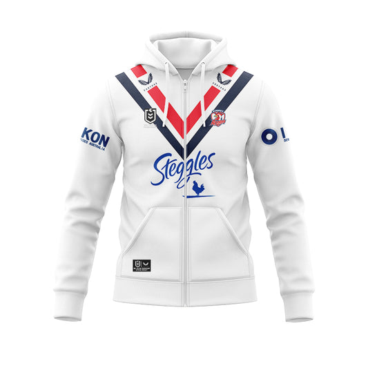 Sydney Roosters 2024 Away Hoodie With Zipper