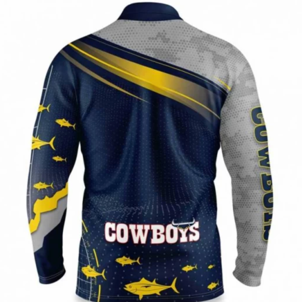 North Queensland Cowboys Long Sleeve Fishing Shirt