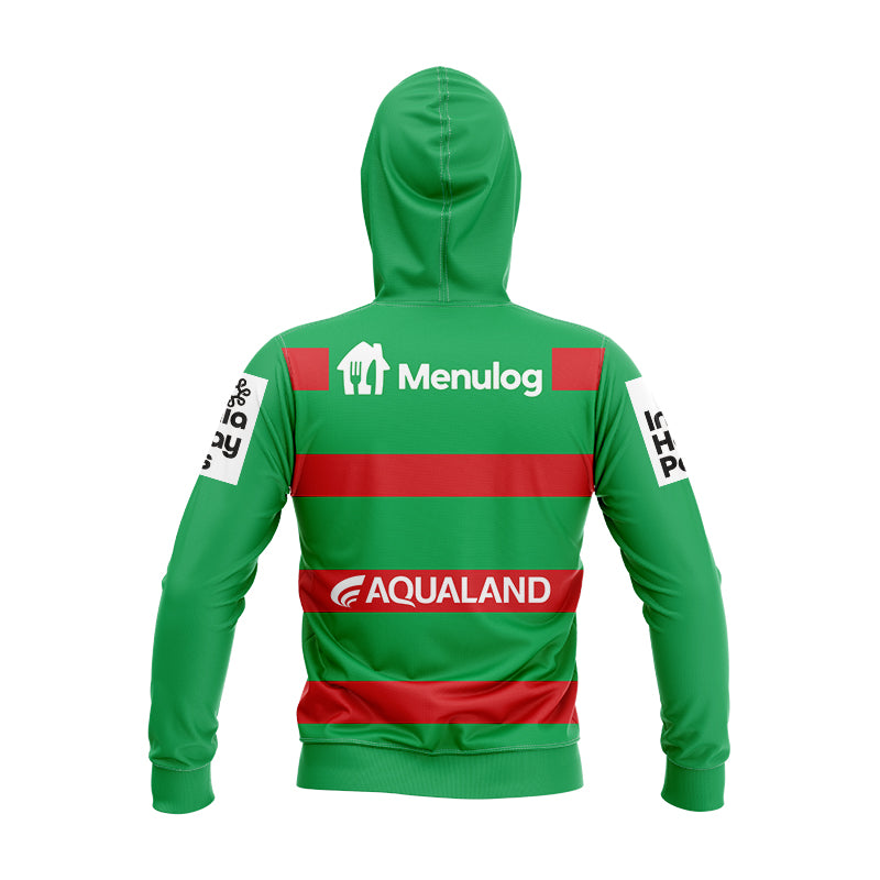 2024 South Sydney Rabbitohs Away Hoodie With Zipper