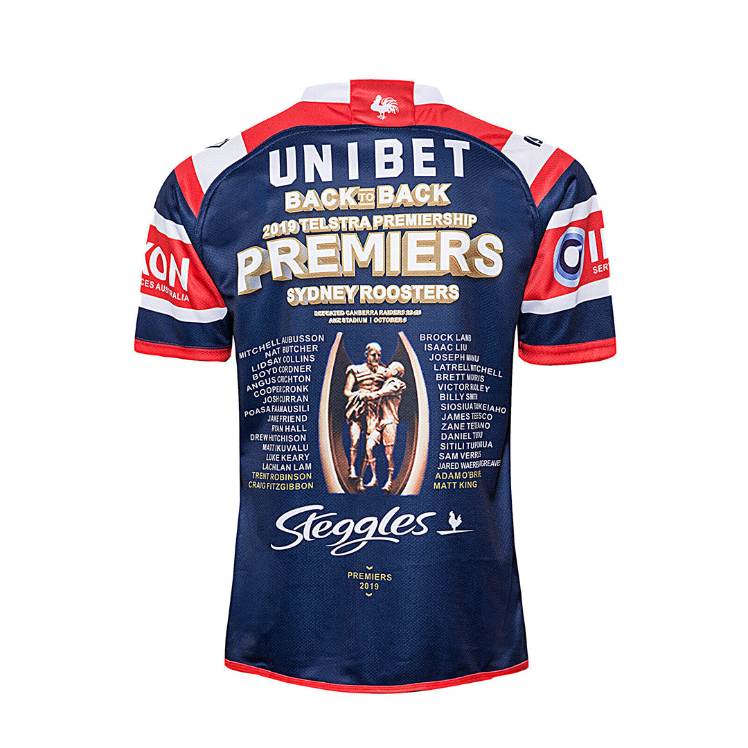 Sydney Roosters 2018-2019 Back to Back Premiers Jersey