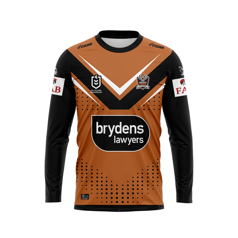 Wests Tigers 2024 Long Sleeve Away Shirt