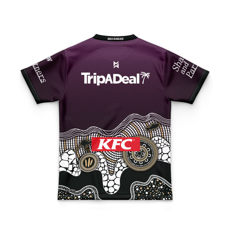 Manly Warringah Sea Eagles 2025 Kids Indigenous Jersey