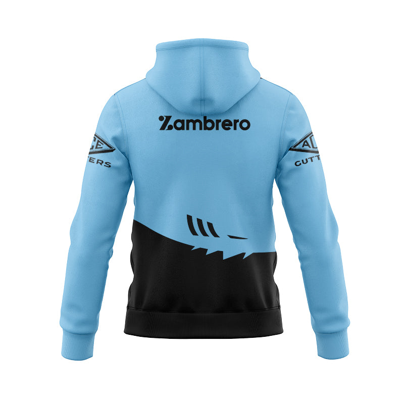 Cronulla Sutherland Sharks 2025 Blue Training Hoodie with Zipper