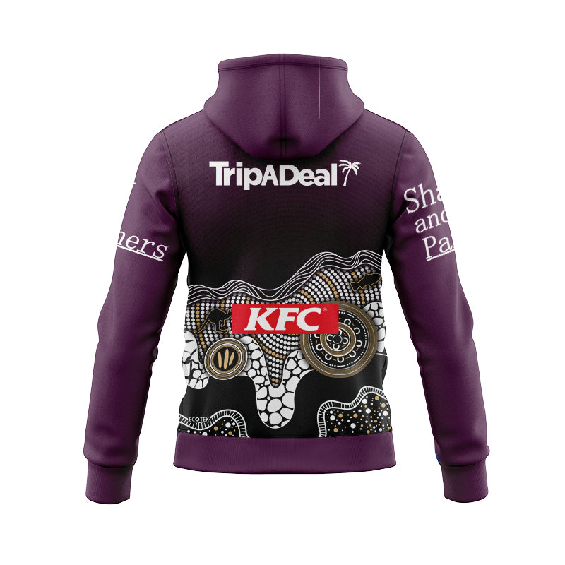 Manly Warringah Sea Eagles 2025 Indigenous Hoodie with Zipper