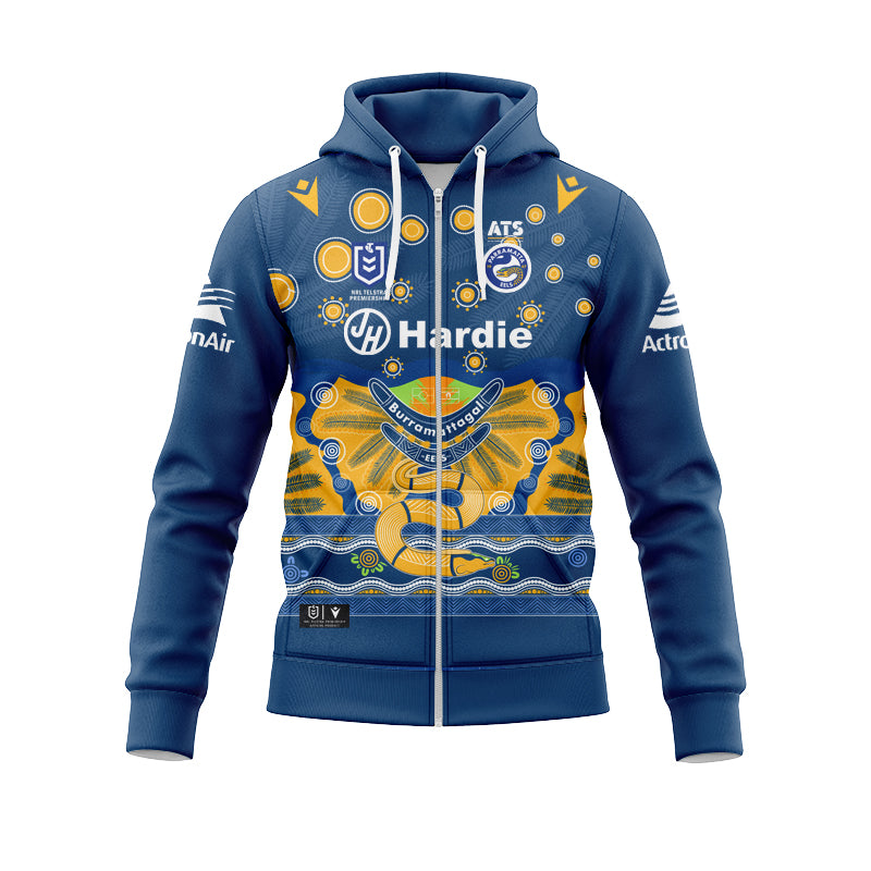 Parramatta Eels 2025 Indigenous Hoodie with Zipper