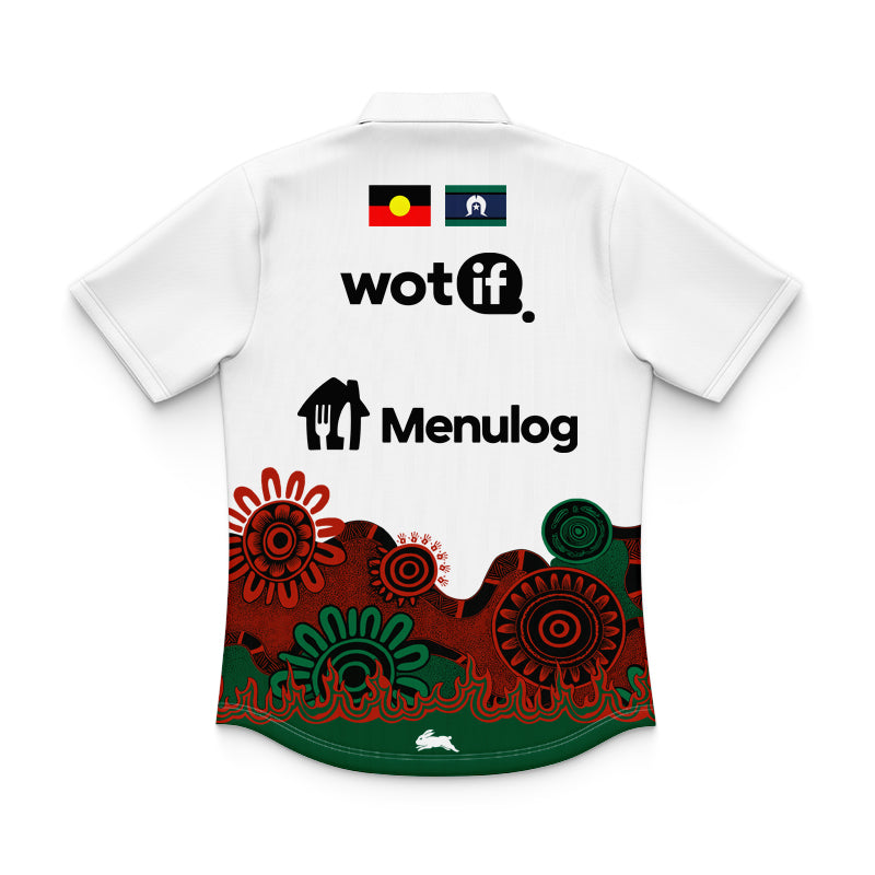 South Sydney Rabbitohs 2025 Kids Indigenous Training Polo Shirt