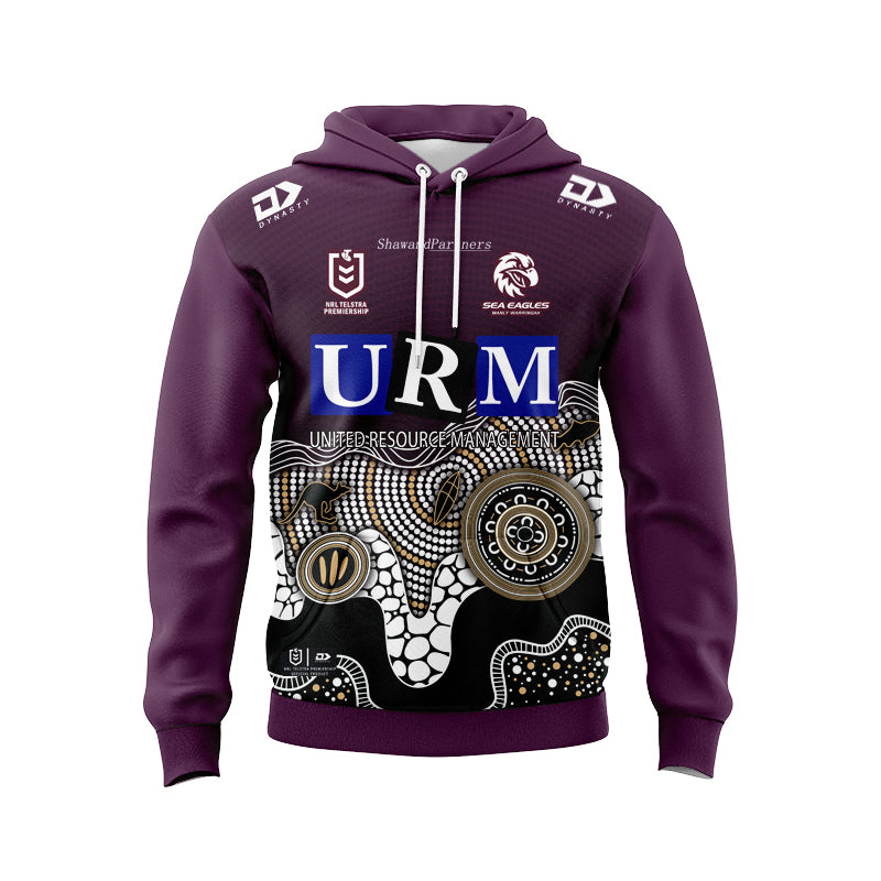 Manly Warringah Sea Eagles 2025 Indigenous Hoodie