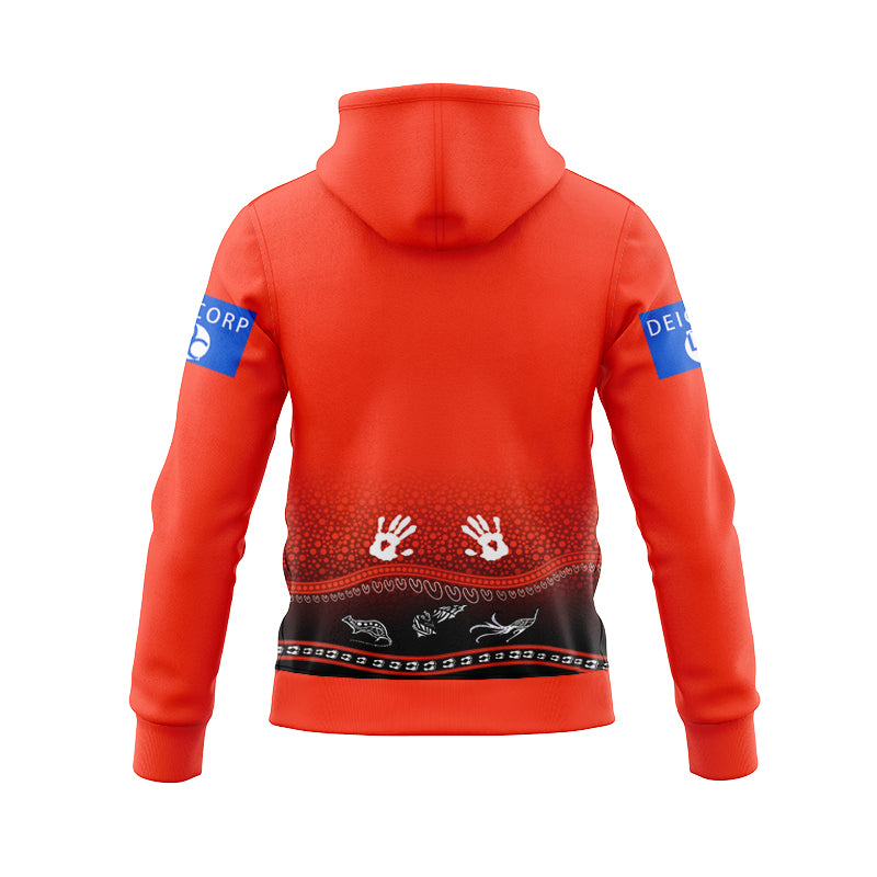 St George Illawarra Dragons 2025 Indigenous Hoodie with Zipper