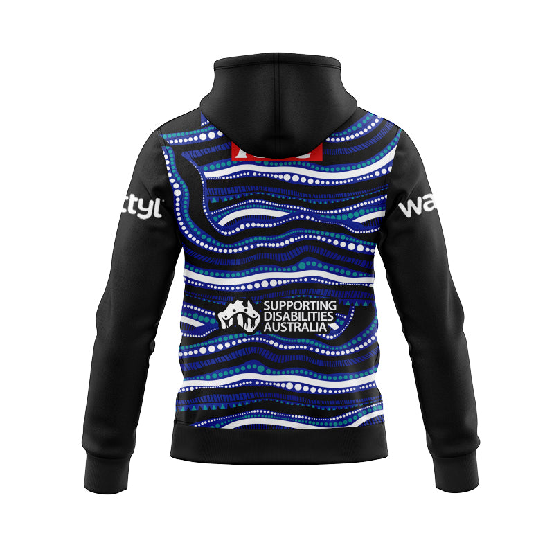 Canterbury Bankstown Bulldogs 2025 Indigenous Training Hoodie with Zipper