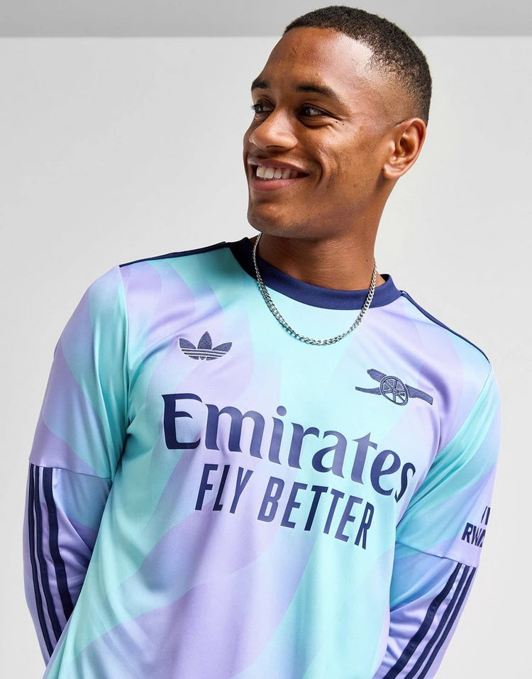 Arsenal Gunners 2024/25 Rice #41 Long Sleeve 3rd Jersey Shirt