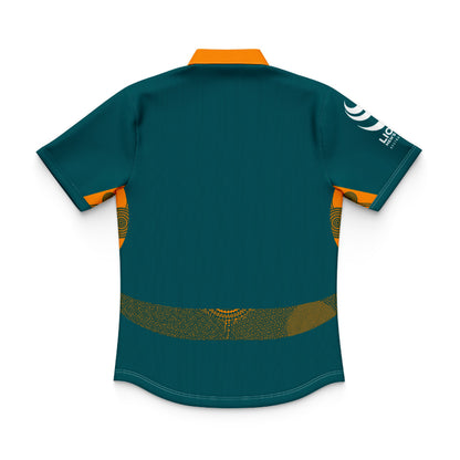 Australian Wallabies 2025 Kids Lions Tour Warm Up Polo Shirt