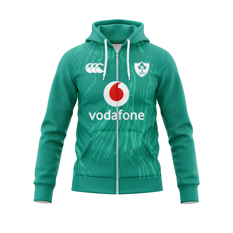 Ireland Rugby 2024/25 Home Pro Hoodie with Zipper