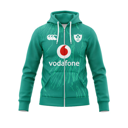 Ireland Rugby 2024/25 Home Pro Hoodie with Zipper