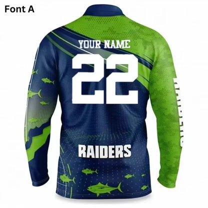 Canberra Raiders Long Sleeve Fishing Shirt