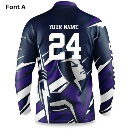 Melbourne Storm 2024 Long Sleeve Ignition Fishing Shirt