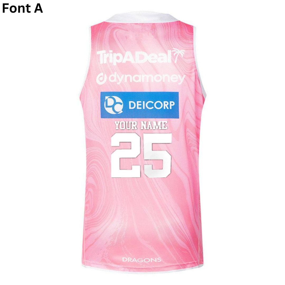 2025 St George Illawarra Dragons Pink Training Singlet