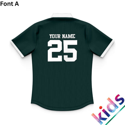 British & Irish Lions 2025 Kids Green Training Polo Shirt