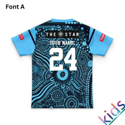 NSW Blues State Of Origin 2024 Kids Indigenous Jersey