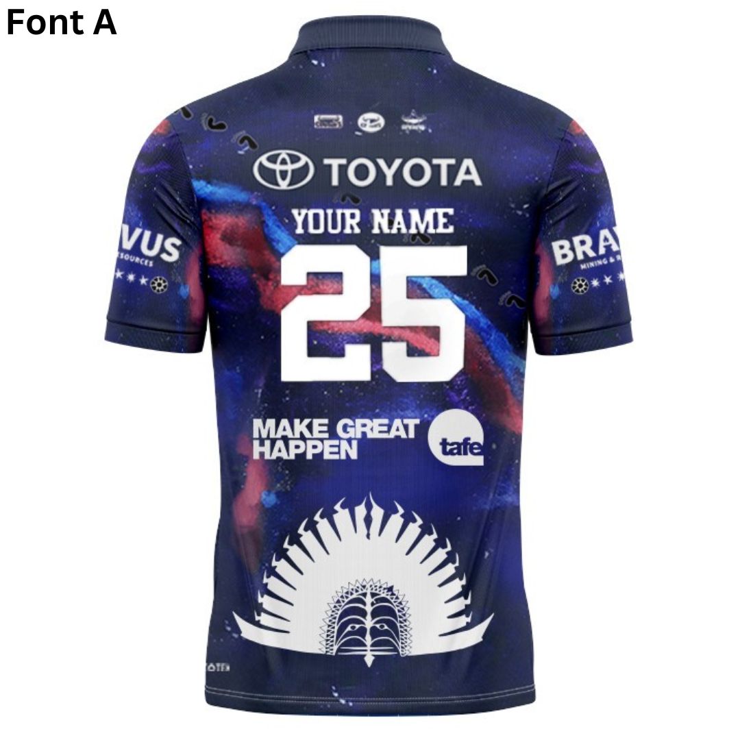 North Queensland Cowboys 2025 Indigenous Polo Shirt