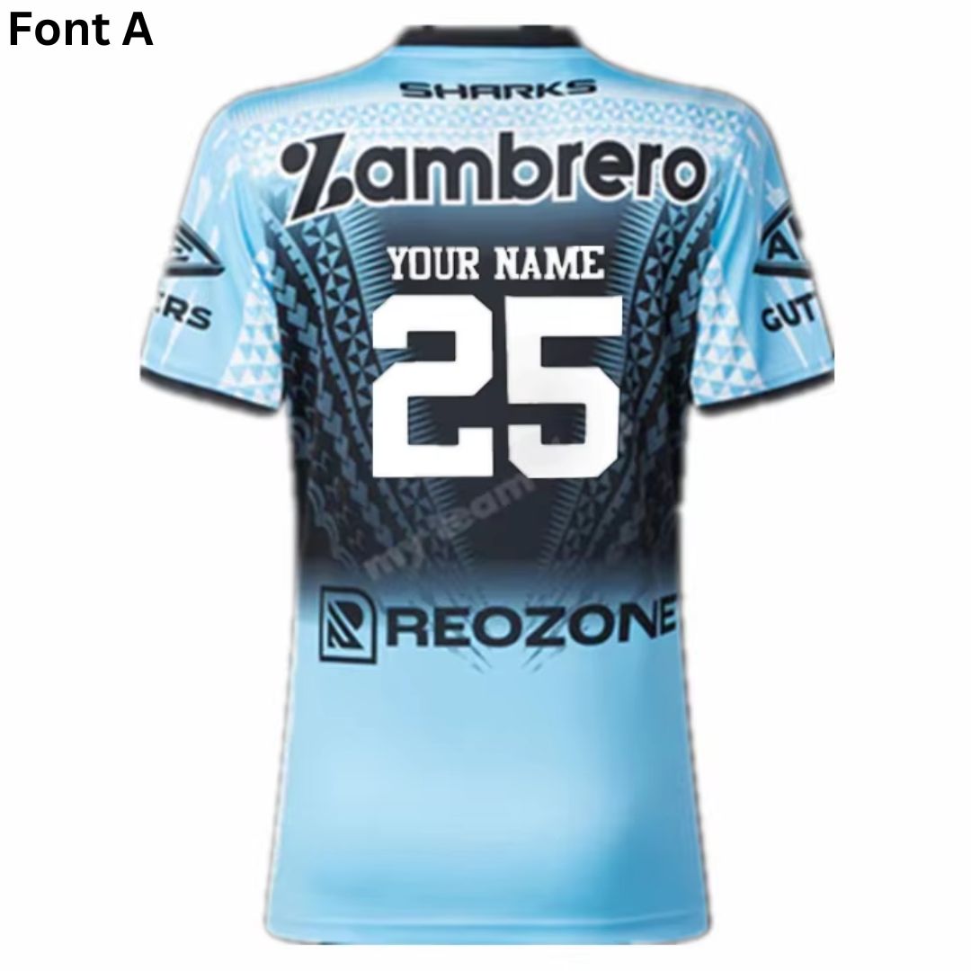 Cronulla Sutherland Sharks 2025 Pasifika Jersey