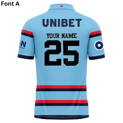 Sydney Roosters 2025 Bondi Blue Training Polo Shirt