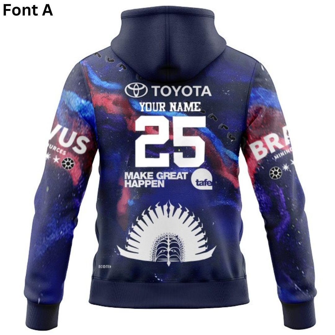 North Queensland Cowboys 2025 Indigenous Hoodie with Zipper