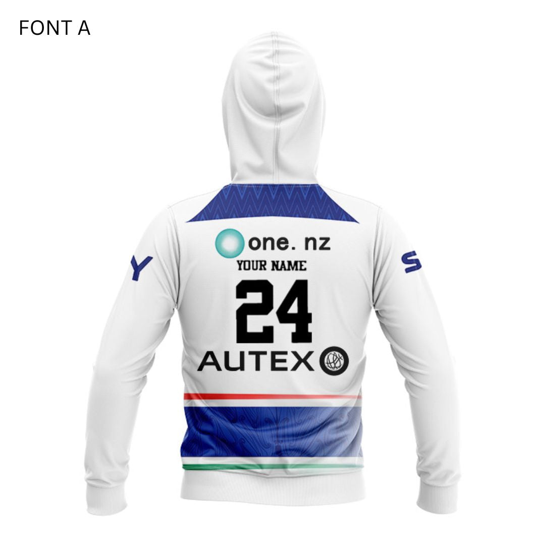 New Zealand Warriors 2024 Away Hoodie with Zipper