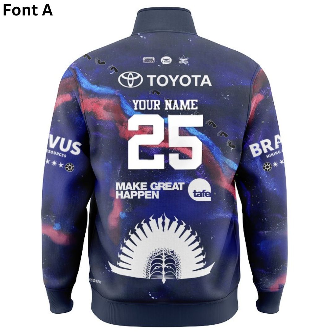 North Queensland Cowboys 2025 Indigenous Jacket with Zipper