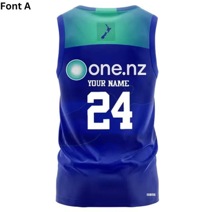 2024 New Zealand Warriors Blue Training Singlet