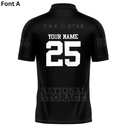 Brisbane Broncos 2025 Black Polo Shirt