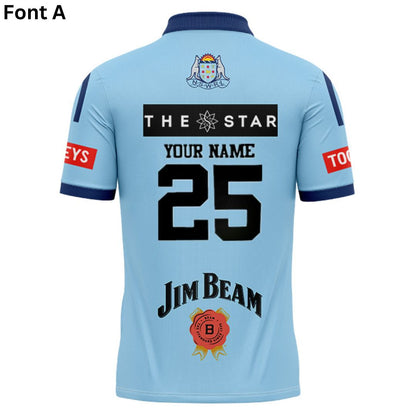 NSW Blues State Of Origin 2025 Home Polo Shirt