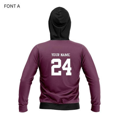 Brisbane Broncos 2024 Kids Black Front Hoodie