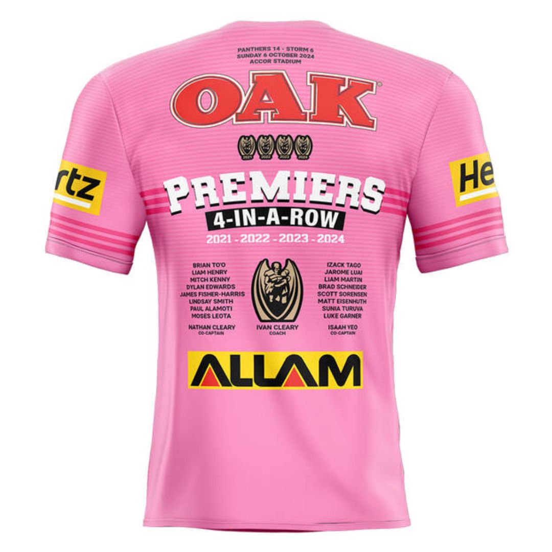 2024 Penrith Panthers Premiers 4 In a Row Jersey