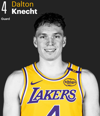 Los Angeles Lakers 2024/25 Dalton Knecht #4 Home Jersey