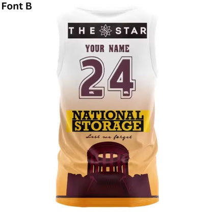 Brisbane Broncos 2024 ANZAC Singlet