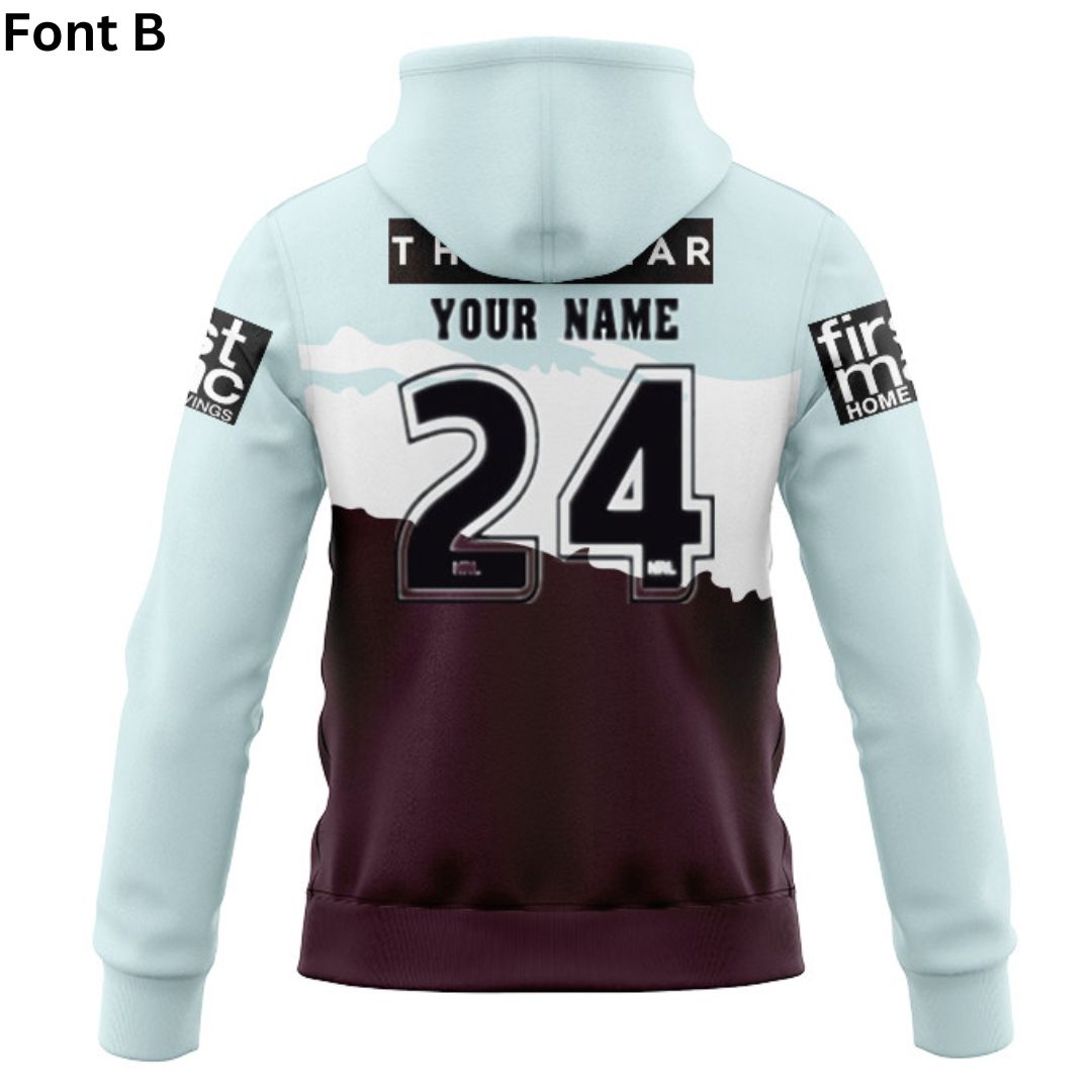 Brisbane Broncos 2024 Captains Run Hoodie with Zipper