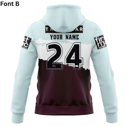 Brisbane Broncos 2024 Captains Run Hoodie with Zipper