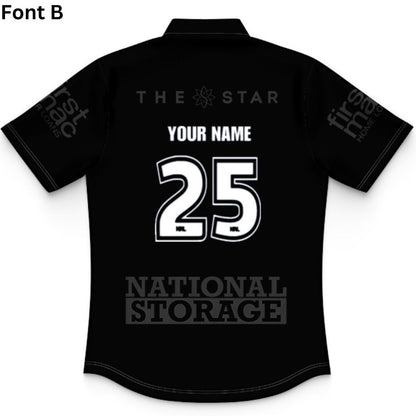 Brisbane Broncos 2025 Kids Black Polo Shirt