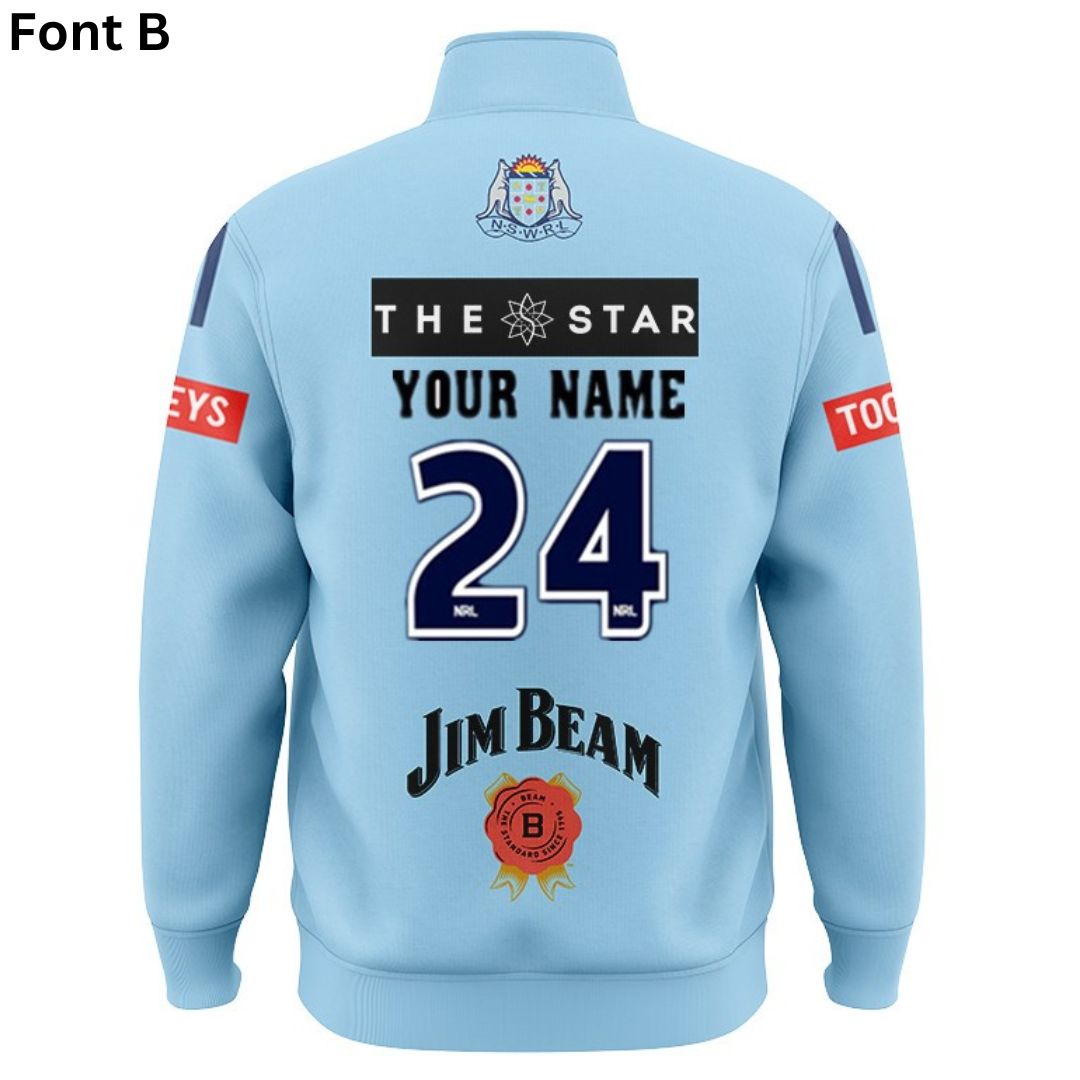 NSW Blues State Of Origin 2025 Home Jacket with Zipper