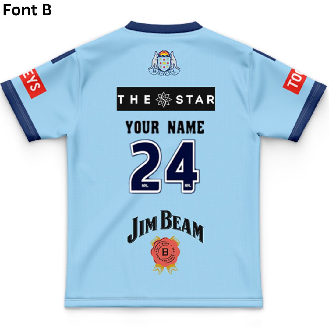 NSW Blues State Of Origin 2025 Kids Home Jersey
