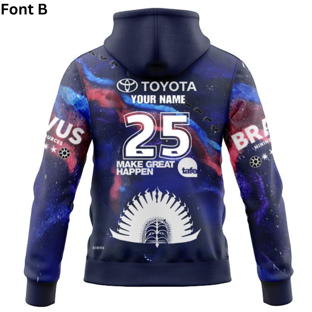 North Queensland Cowboys 2025 Indigenous Hoodie with Zipper