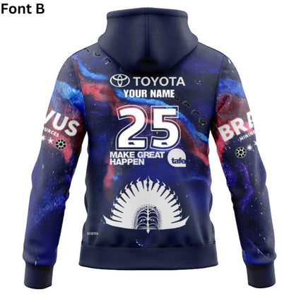North Queensland Cowboys 2025 Indigenous Hoodie with Zipper