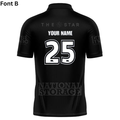 Brisbane Broncos 2025 Black Polo Shirt